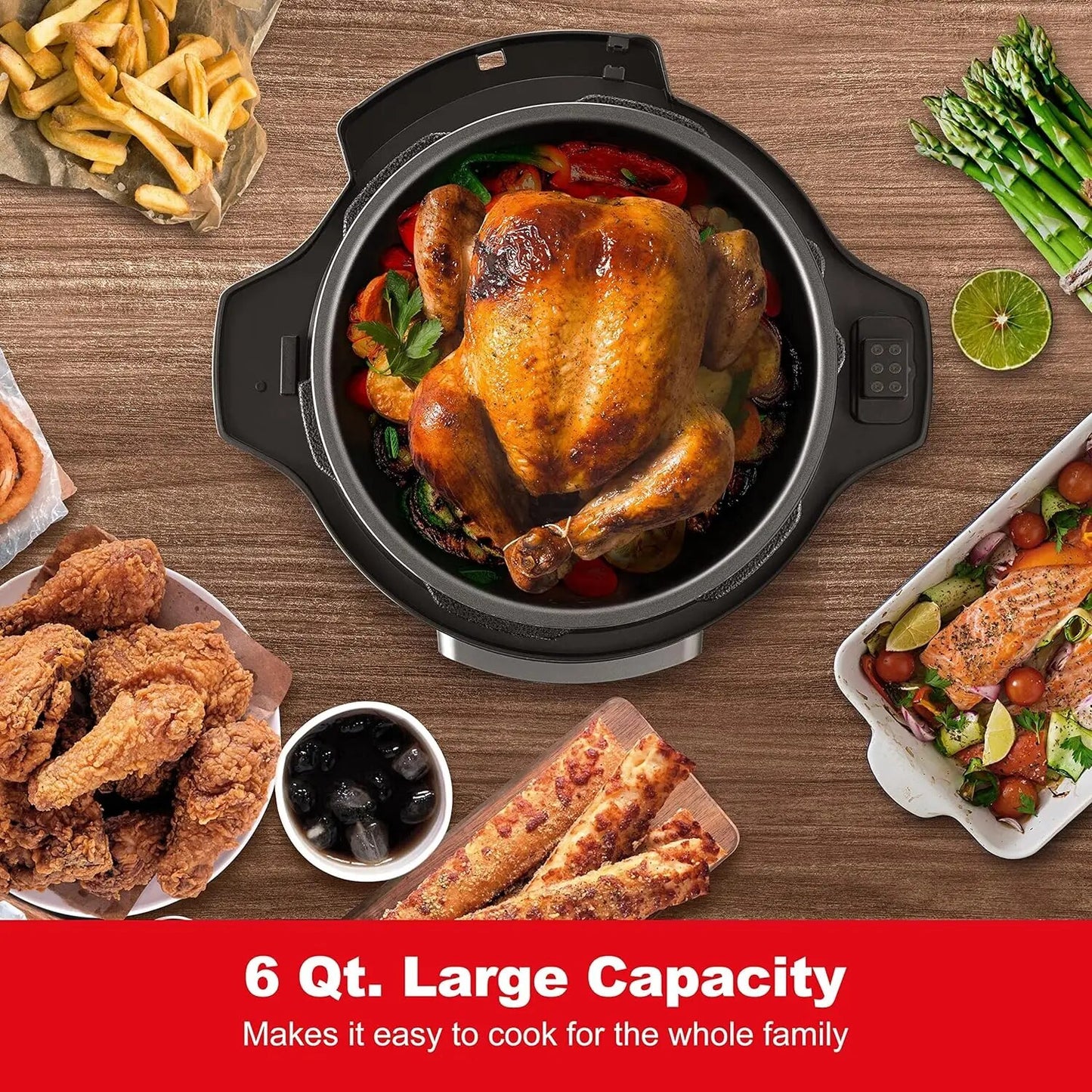 Galanz 12-in-1 Electric Pressure Cooker & Air Fryer: Masterful Multicooking with 12 Preset Programs