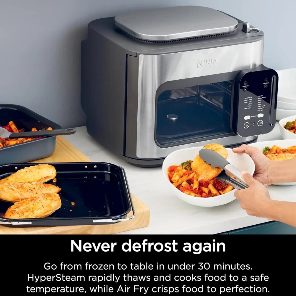 Ninja - All-in-One Multicooker, Oven, and Air Fryer: Quick, Complete Meals in 15 Minutes or Less