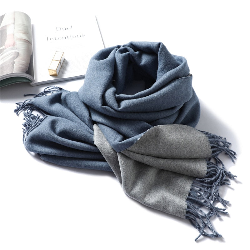 Winter Cashmere Scarf Women Thick Warm Shawls Wraps