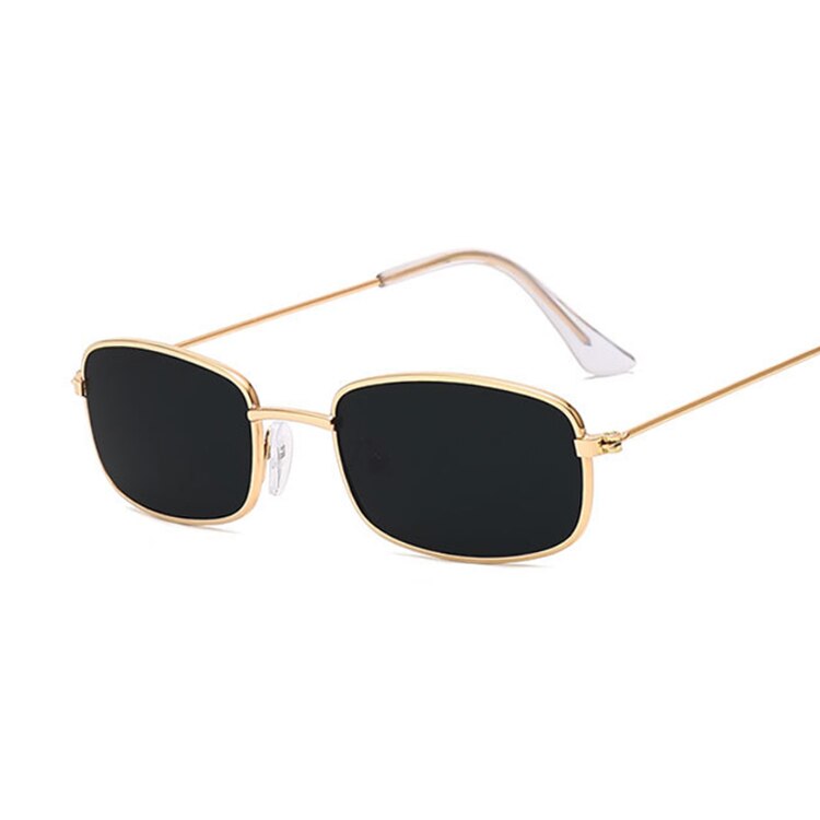 Small Frame Yellow Shades Square Sunglasses