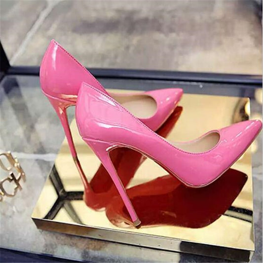 Women Shoes Pointed Toe Pumps Patent Leather