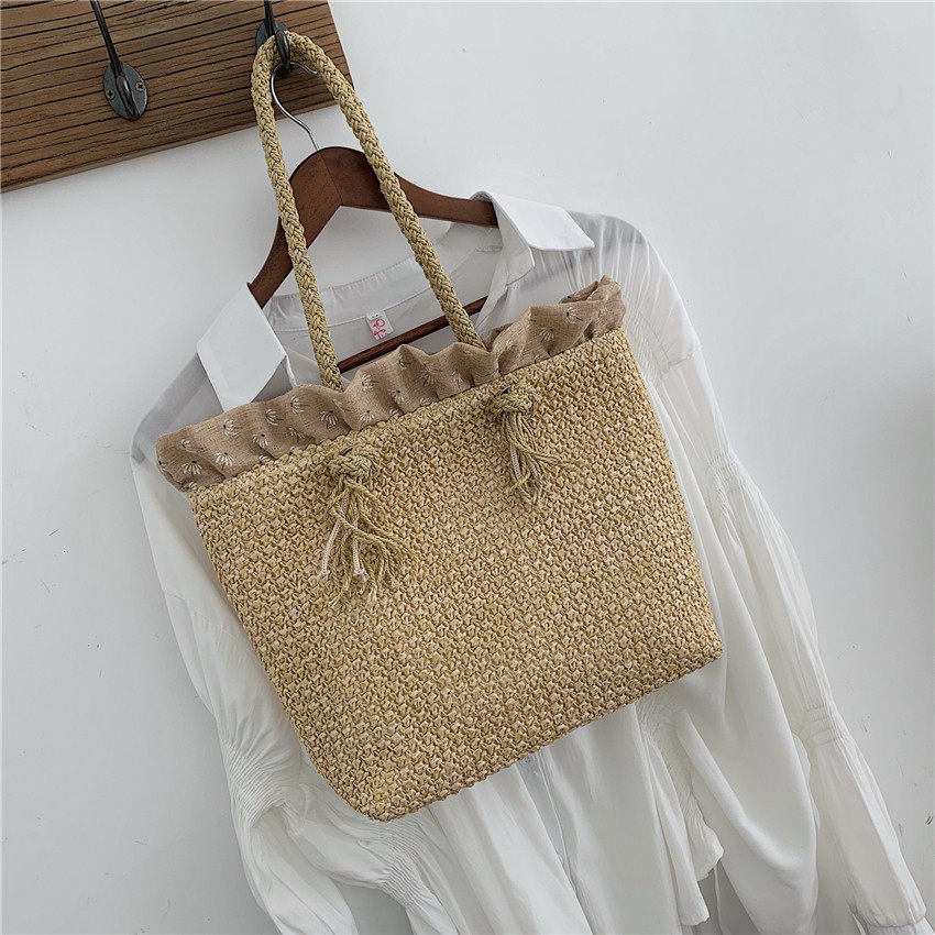 Fashion Rattan Woven Women Handbag Summer