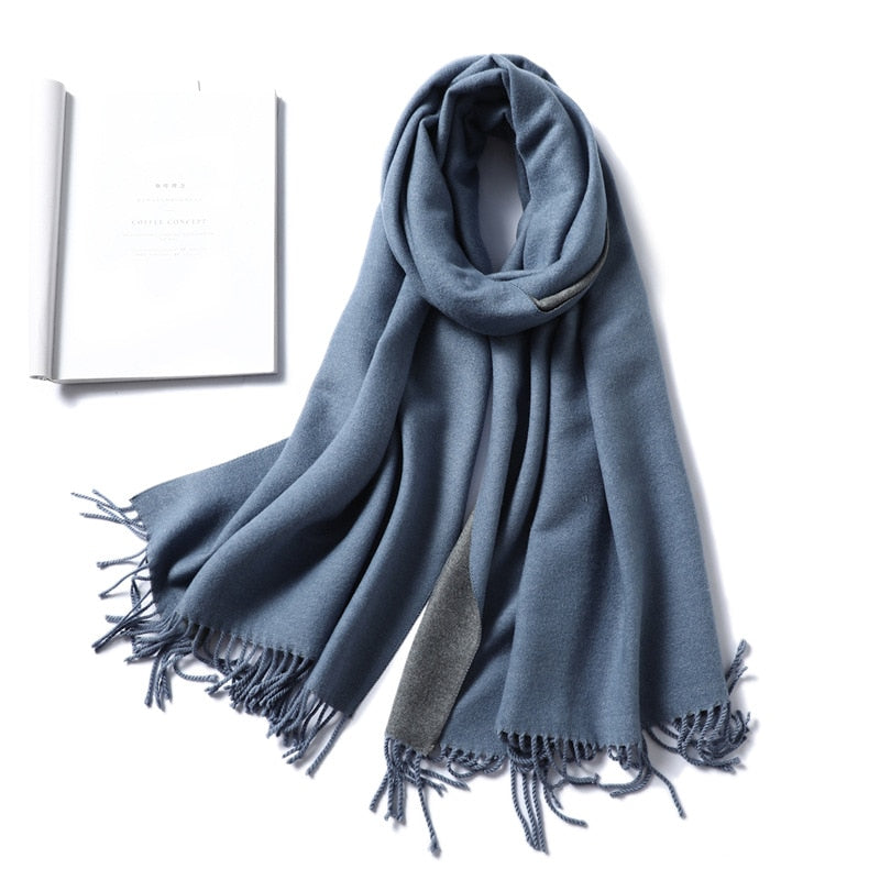 Winter Cashmere Scarf Women Thick Warm Shawls Wraps