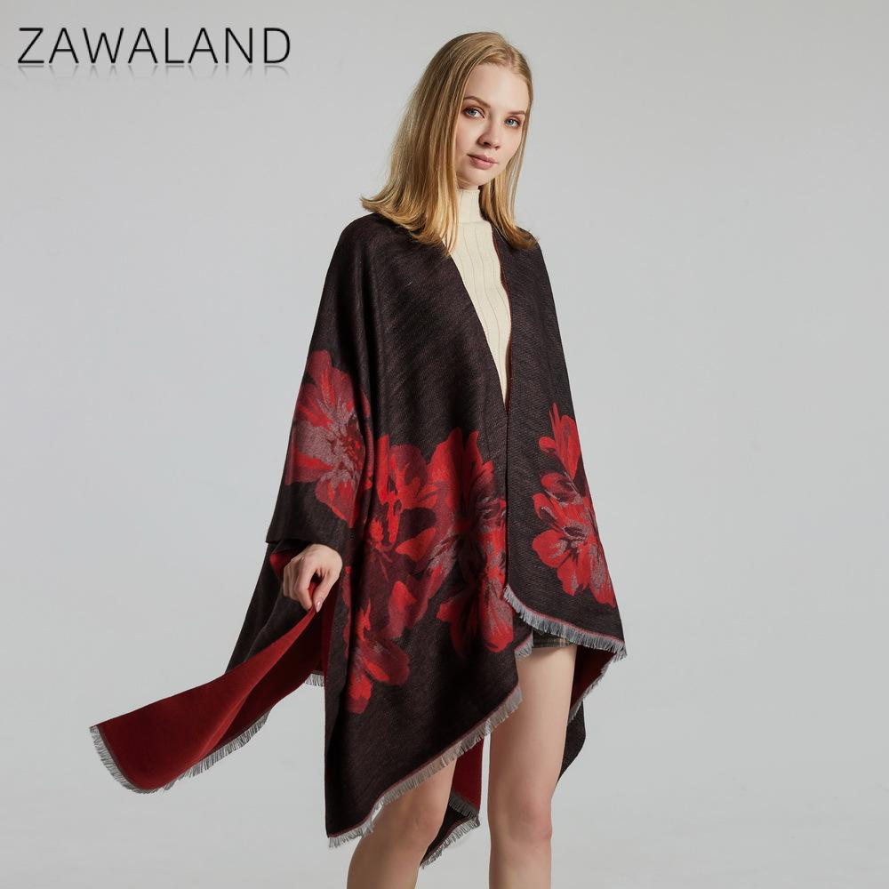 Zawaland Mandala Shawl Floral Printed Warm Scarf Home