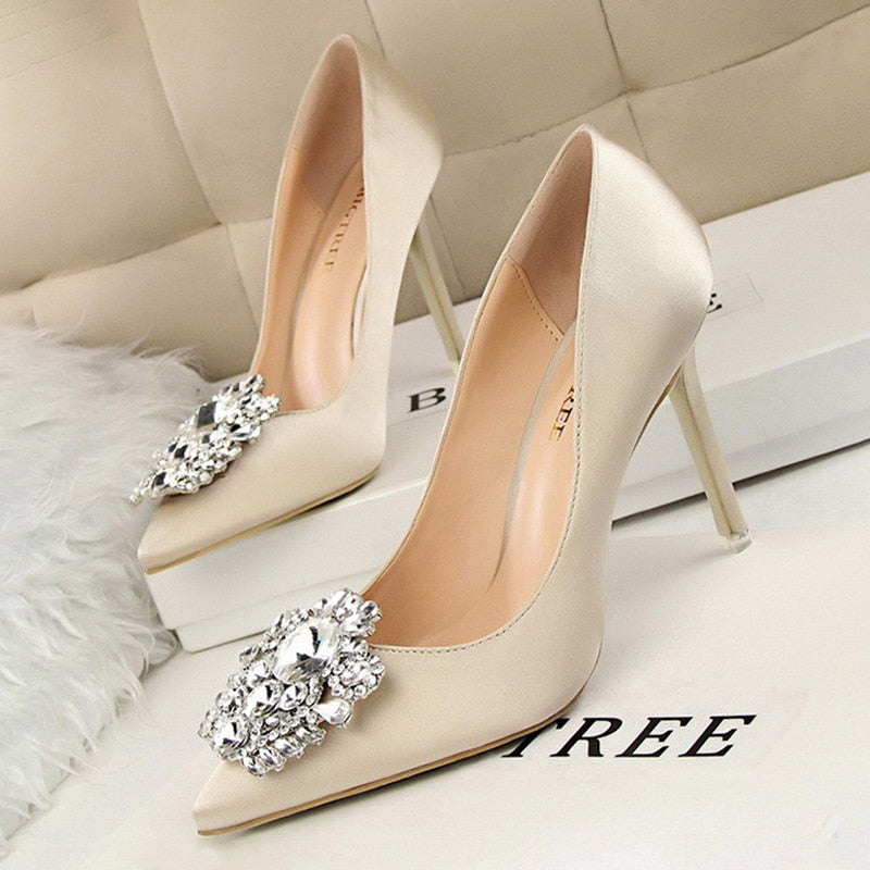 Rhinestone Women Pumps Stiletto Women