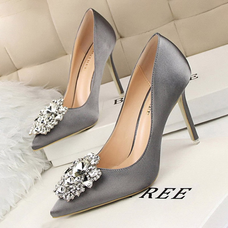 Rhinestone Women Pumps Stiletto Women