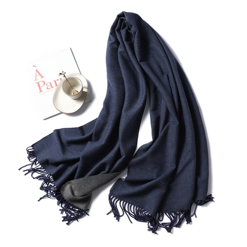 Winter Cashmere Scarf Women Thick Warm Shawls Wraps