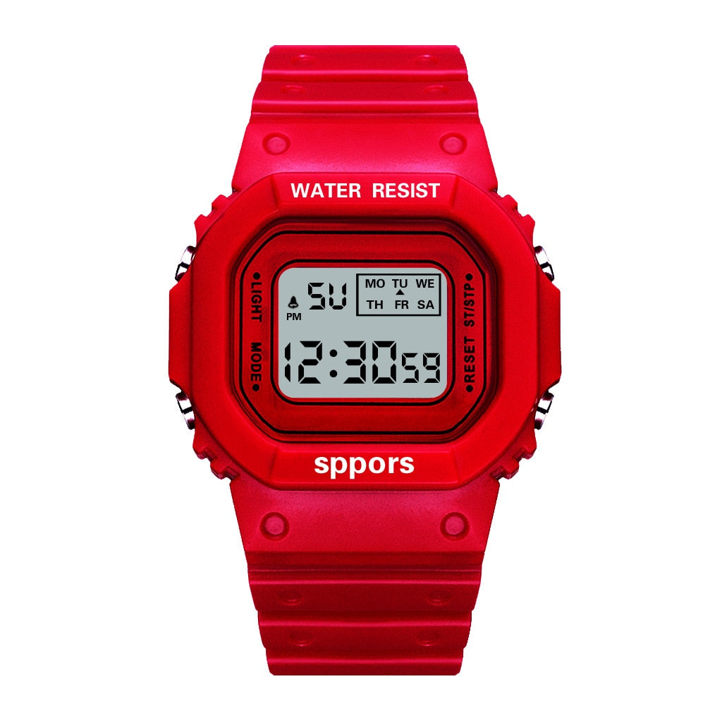 New Fashion Transparent Digital Watch Square