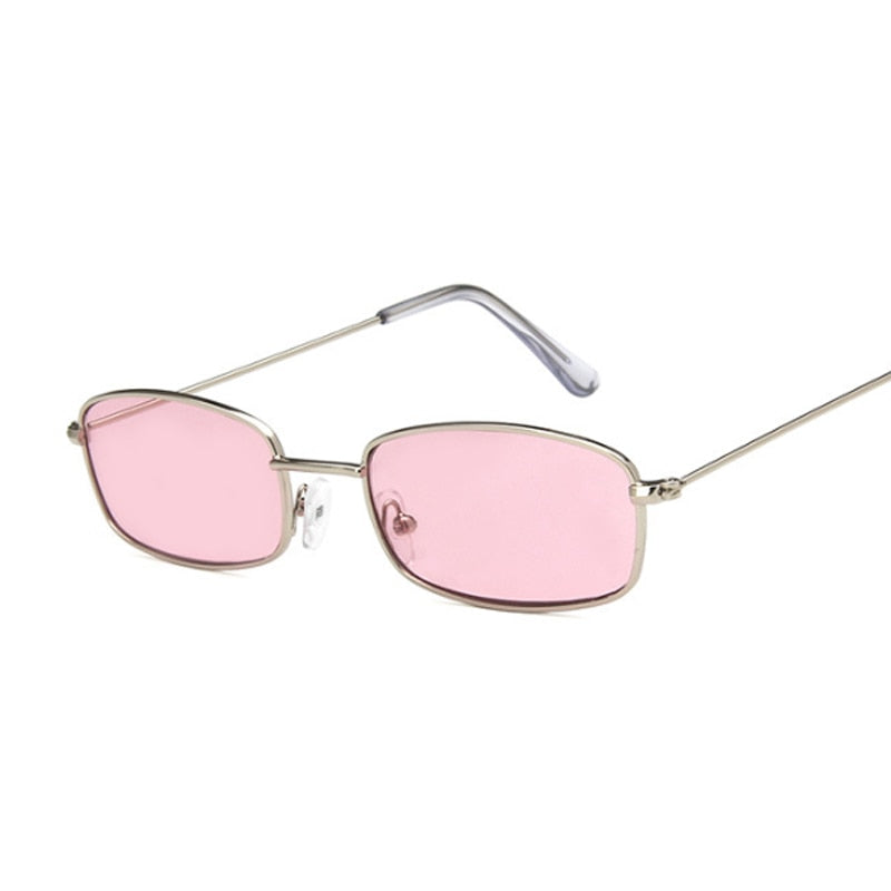 Small Frame Yellow Shades Square Sunglasses