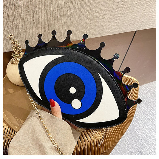 Women Small Shoulder Bag Eye Shape Fashion