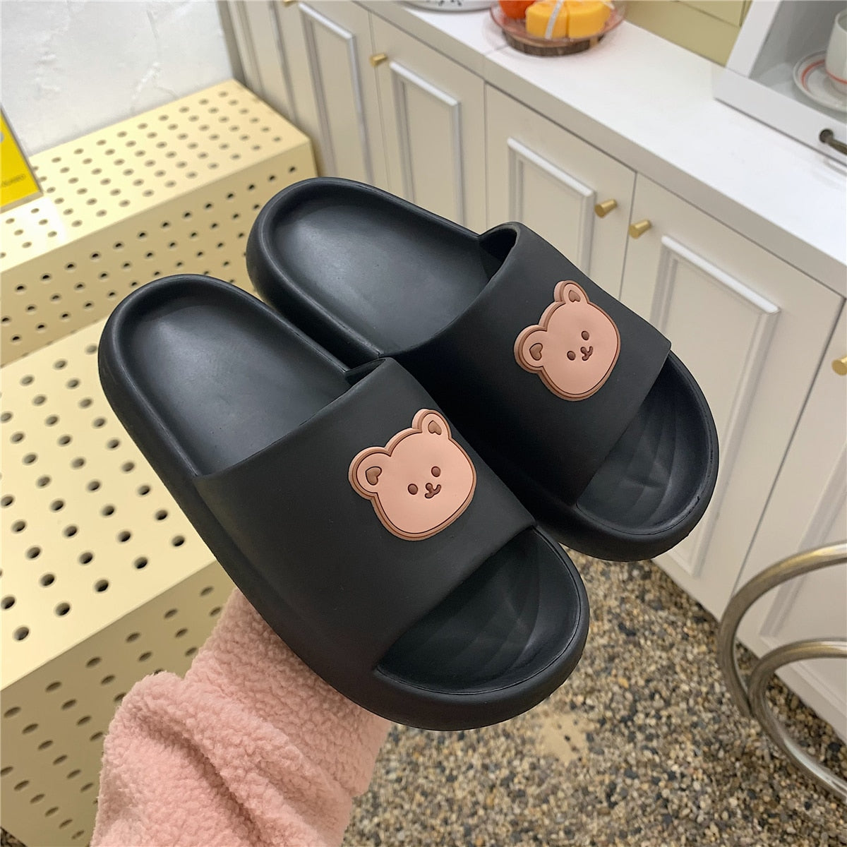 New Couple Fashion Bear Sandals Non-slip