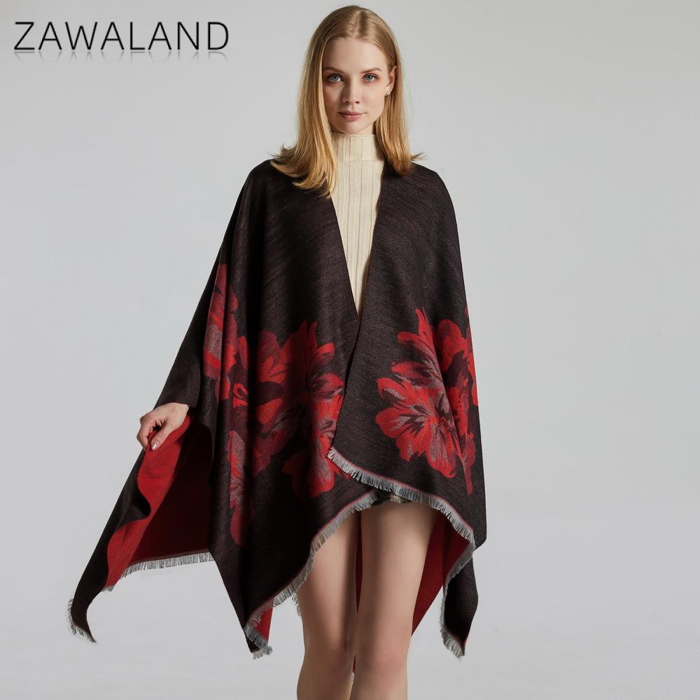 Zawaland Mandala Shawl Floral Printed Warm Scarf Home