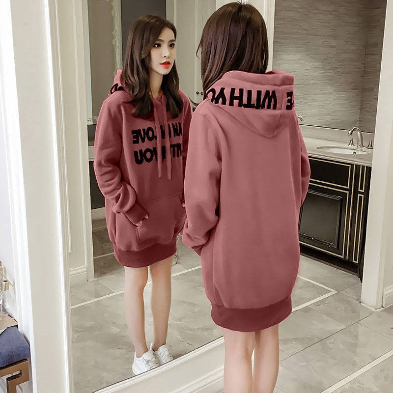 Harajuku Korean Loose Tops Female Casual Hoodie