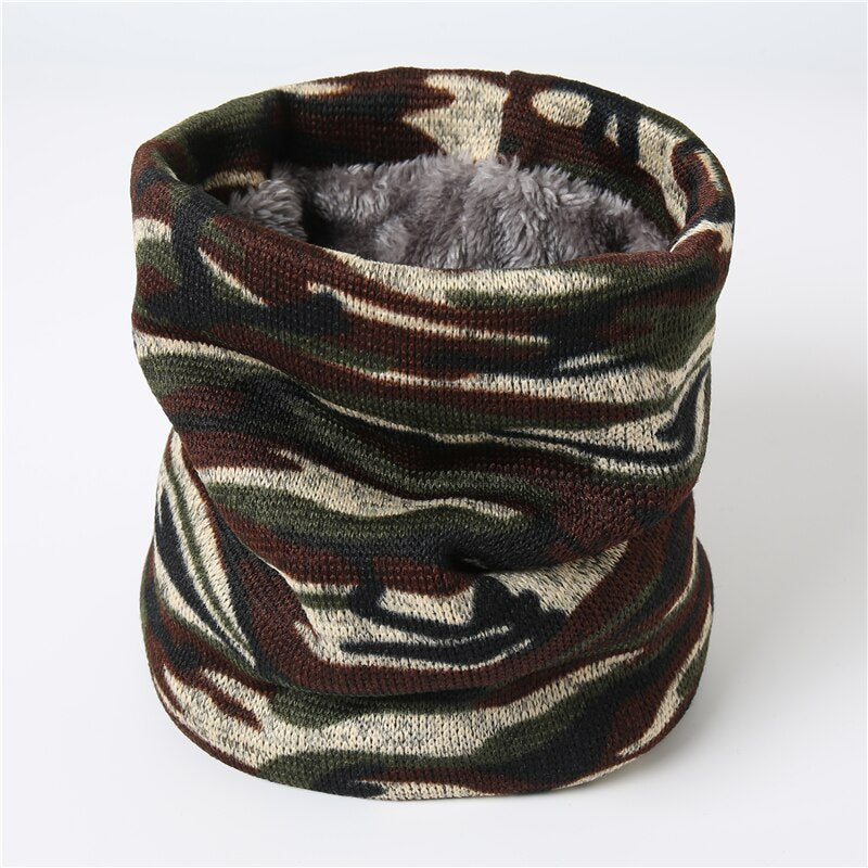 Face Snood Unisex Collar Winter Warm Ring Scarf