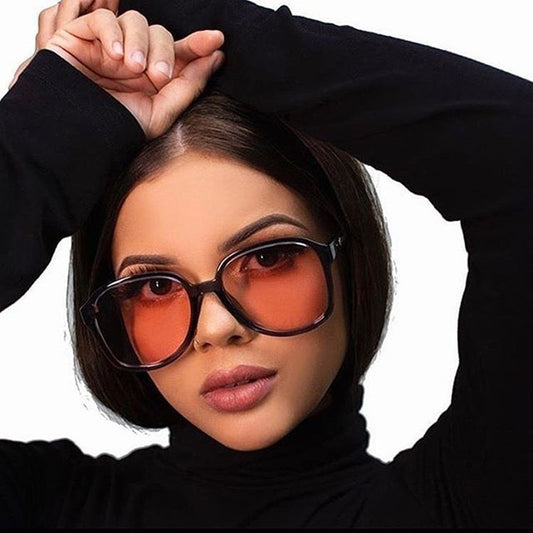 Vintage Oversized Sunglasses Woman Luxury