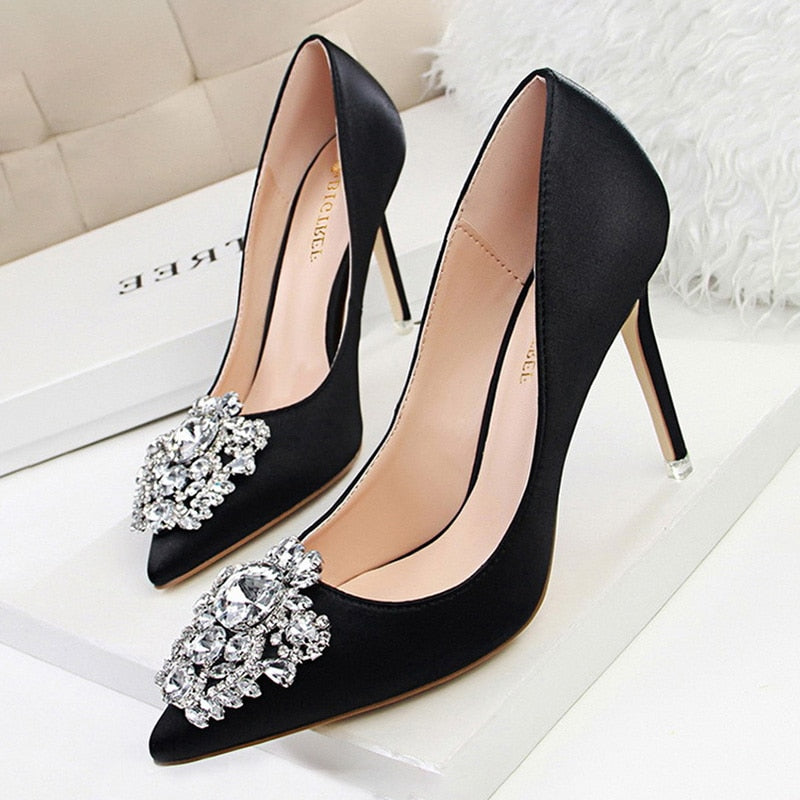 Rhinestone Women Pumps Stiletto Women