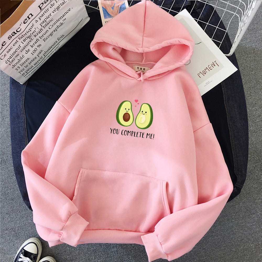 Warm Streetwear Hoodie Female Fashion Casual