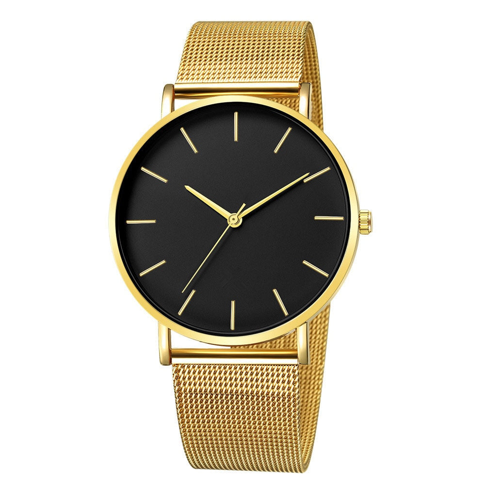 Women Watch Rose Gold Montre Femme Mesh