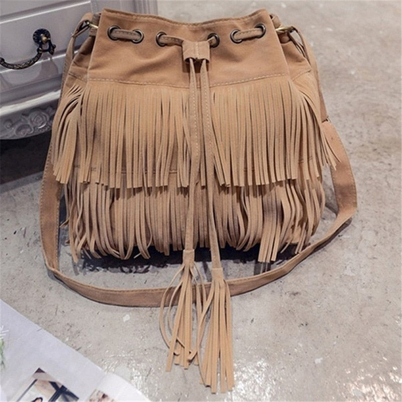 Bag for Women Bohemia Style Canvas Drawstring