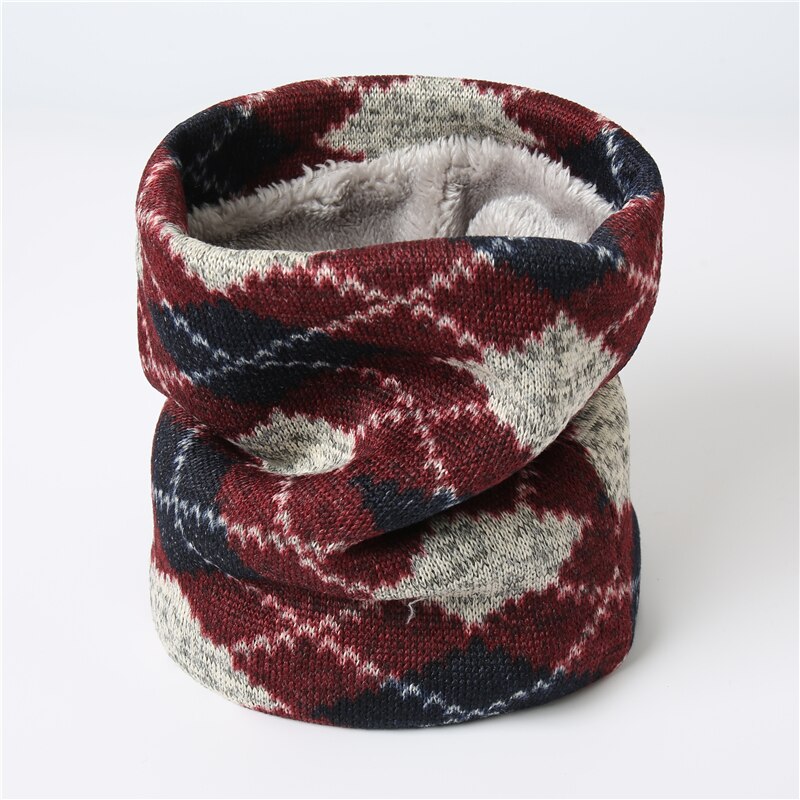 Face Snood Unisex Collar Winter Warm Ring Scarf