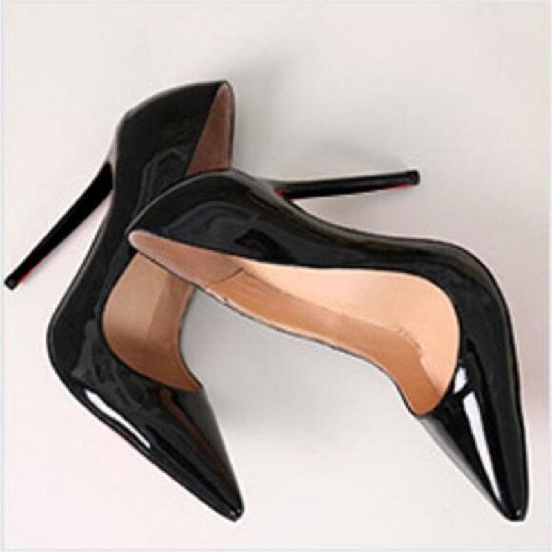 Women Shoes Pointed Toe Pumps Patent Leather