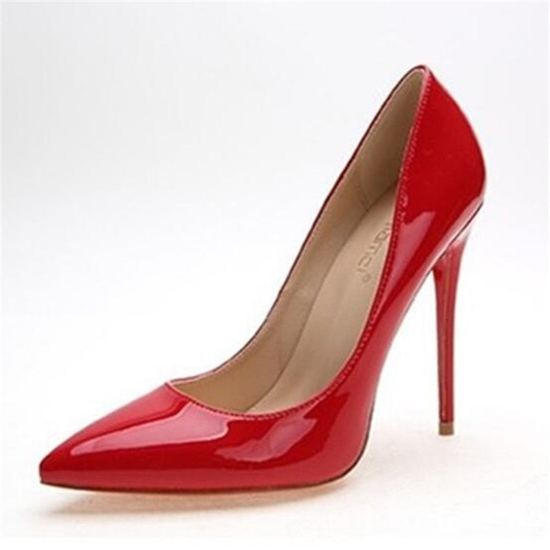 Women Shoes Pointed Toe Pumps Patent Leather