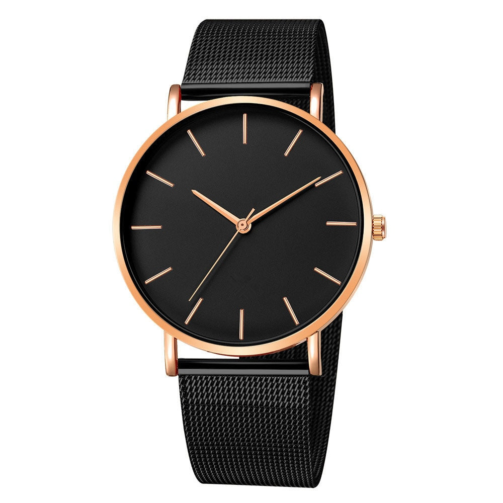 Women Watch Rose Gold Montre Femme Mesh