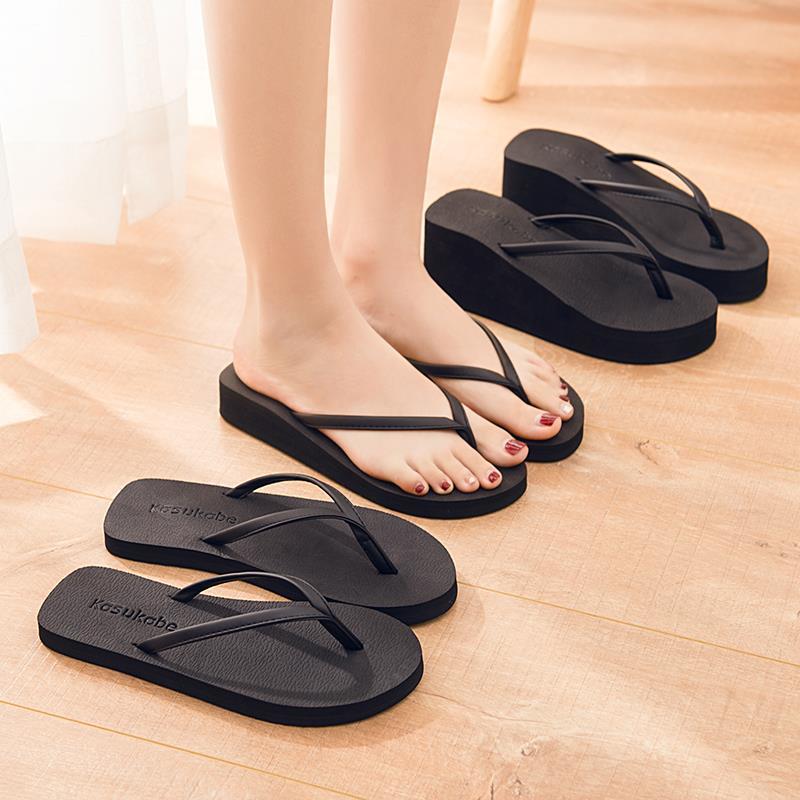 Flip Flops High-heeled Sandals  Trends Beach