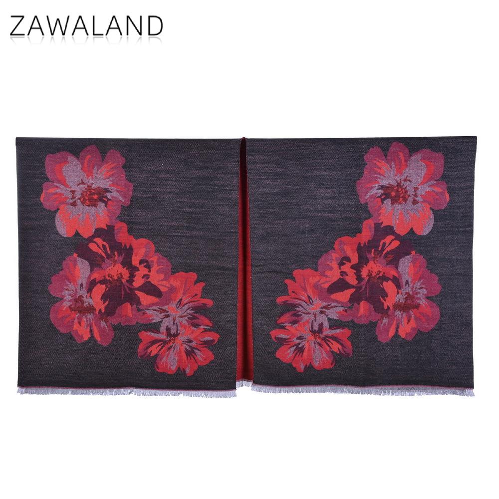 Zawaland Mandala Shawl Floral Printed Warm Scarf Home