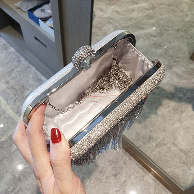 Rhinestone Wedding Purse Women Evening