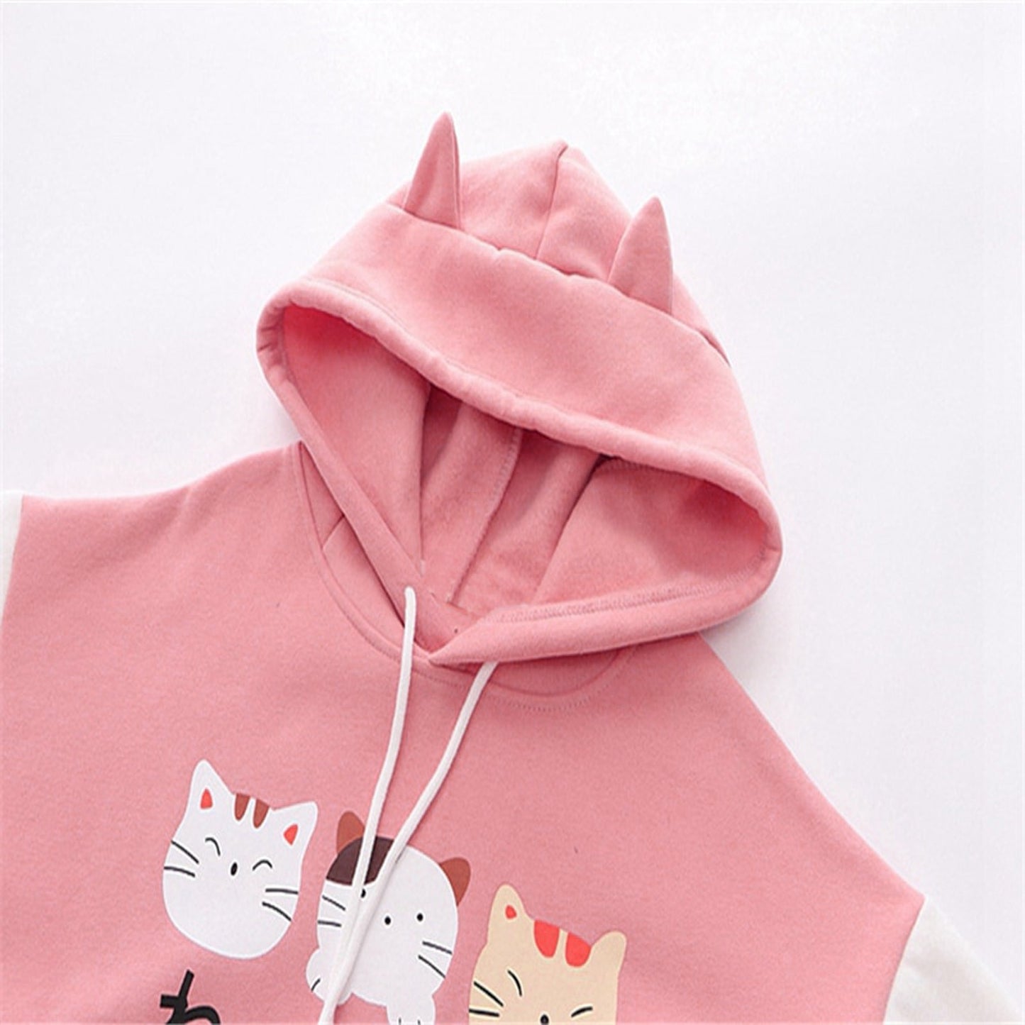 Harajuku Kawaii Hoodie Cat Ear Women Print