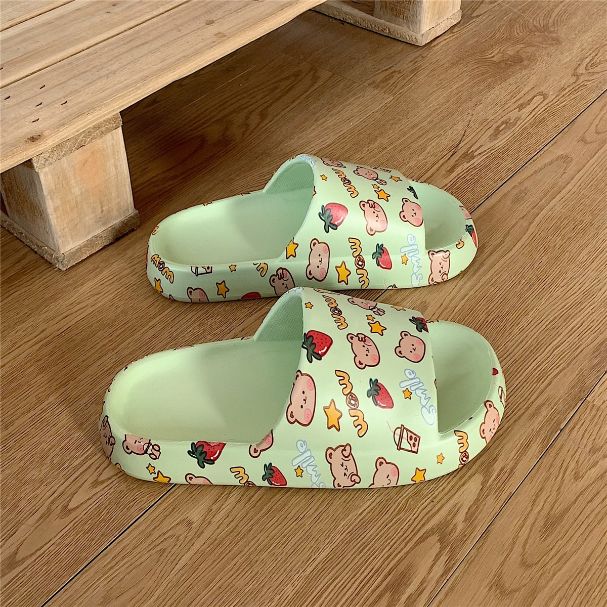 New Couple Fashion Bear Sandals Non-slip