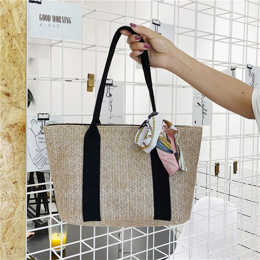 Fashion Rattan Woven Women Handbag Summer