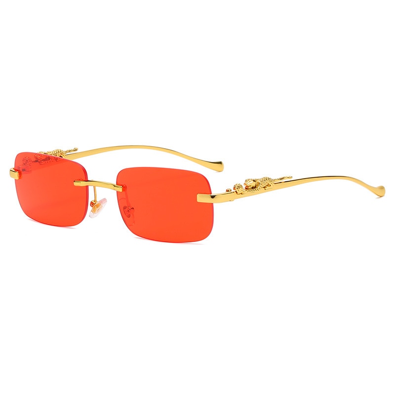 Fashion Vintage Rimless Square Sunglasses