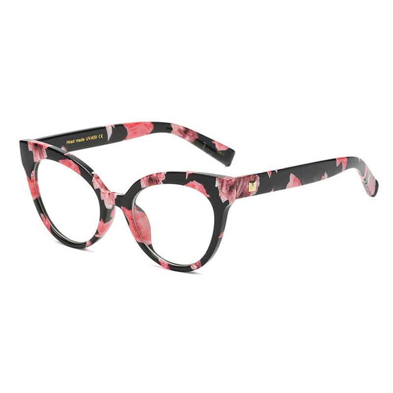 Woman Optical Eyeglasses Metal Legs Acetate