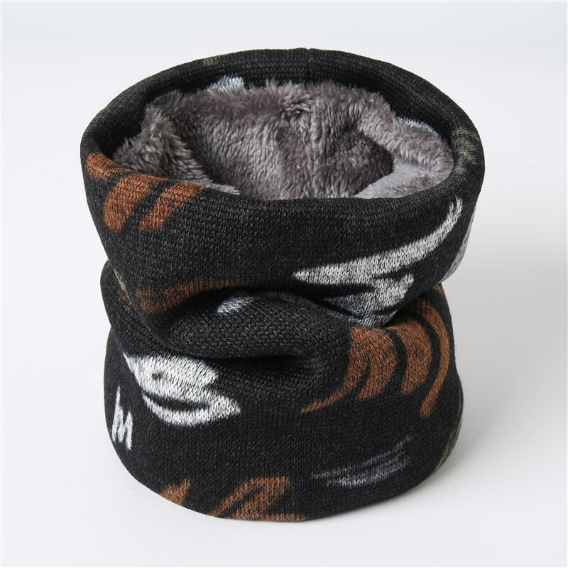 Face Snood Unisex Collar Winter Warm Ring Scarf