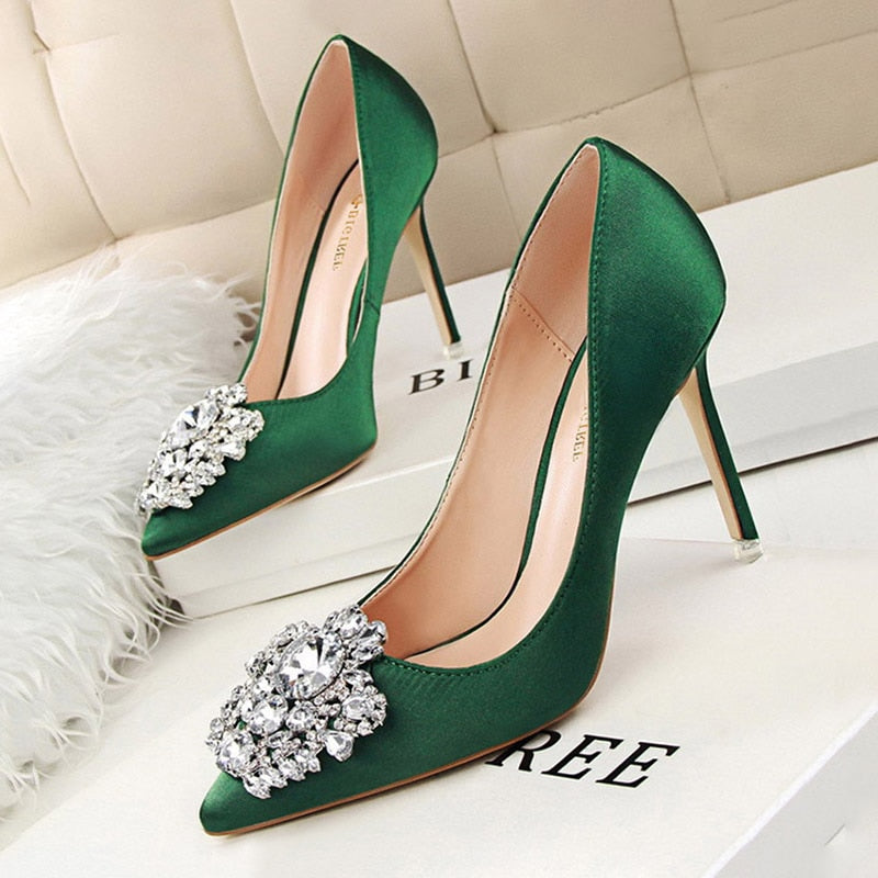 Rhinestone Women Pumps Stiletto Women