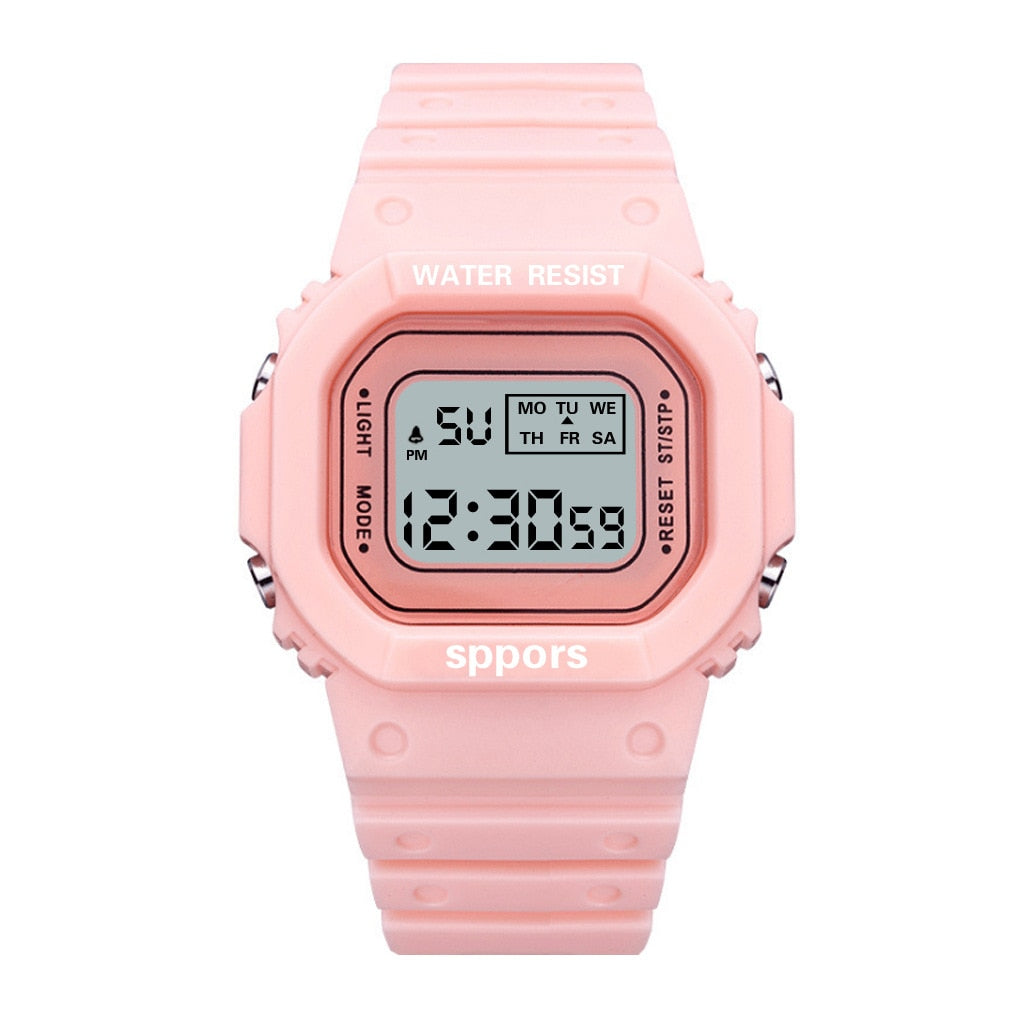 New Fashion Transparent Digital Watch Square