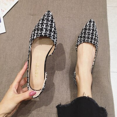 Women Flat Heel Shoes Summer Office Lady