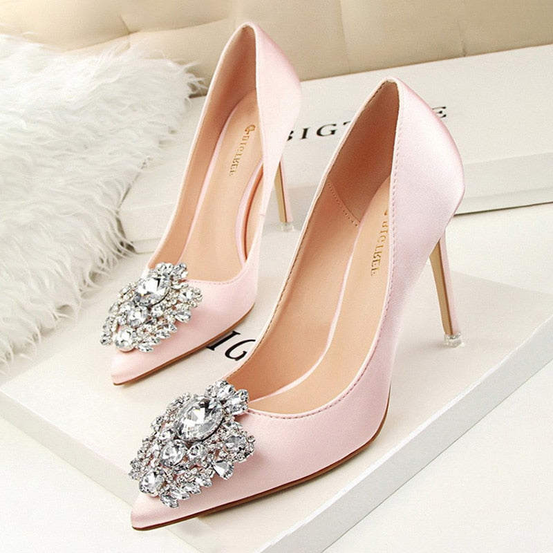 Rhinestone Women Pumps Stiletto Women