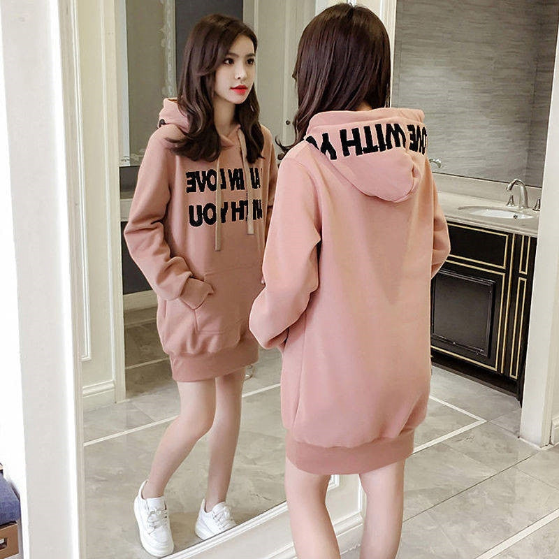 Harajuku Korean Loose Tops Female Casual Hoodie