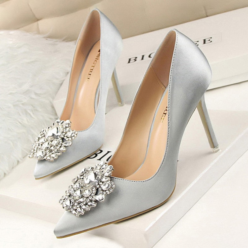 Rhinestone Women Pumps Stiletto Women