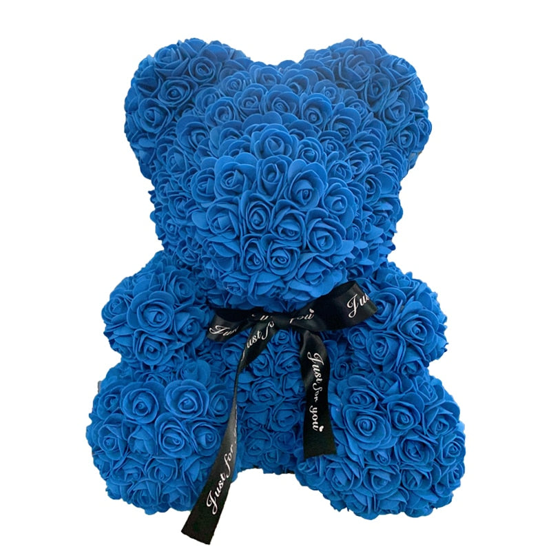 Rose Bear Heart Artificial Flower Rose Teddy Bear For Women Valentine&#39 Gift