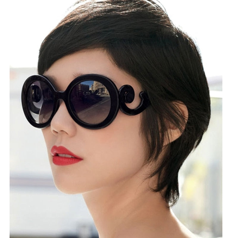 Oval Sunglasses Woman Shade New Vintage