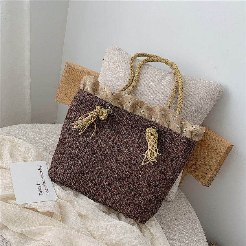 Fashion Rattan Woven Women Handbag Summer