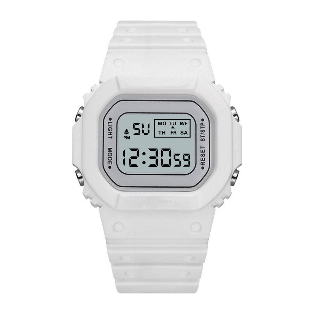 New Fashion Transparent Digital Watch Square