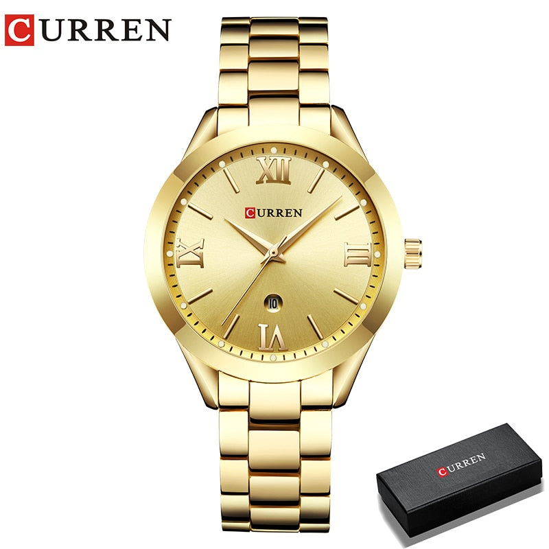 CURREN Gold Watch Women Watches Ladies