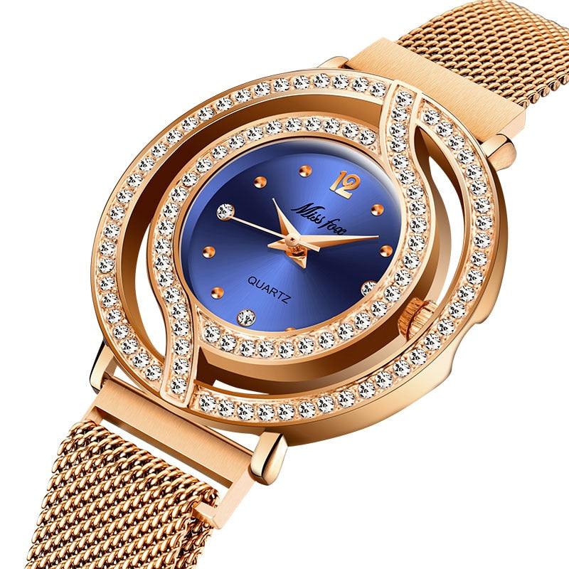 MISSFOX Magnetic Watch Women Luxury Brand