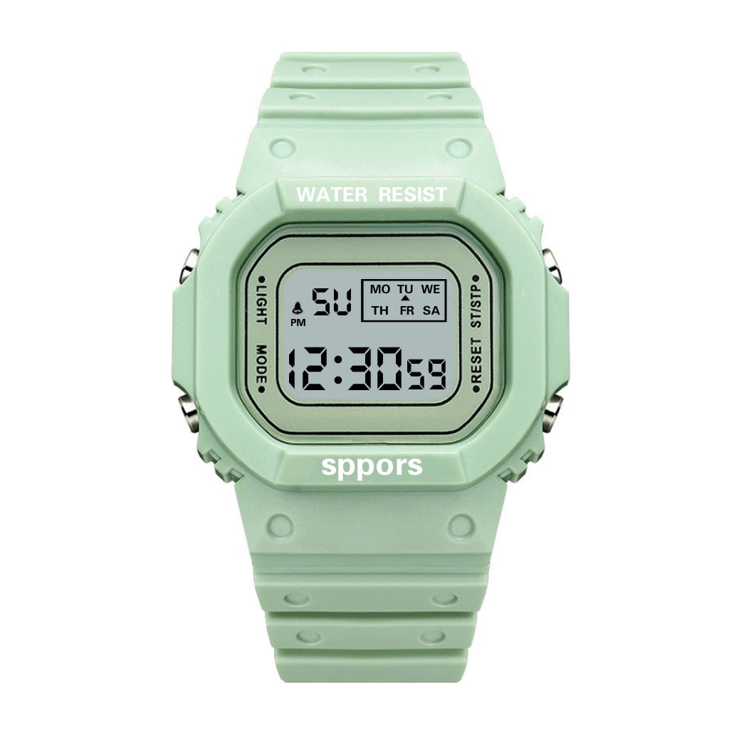 New Fashion Transparent Digital Watch Square