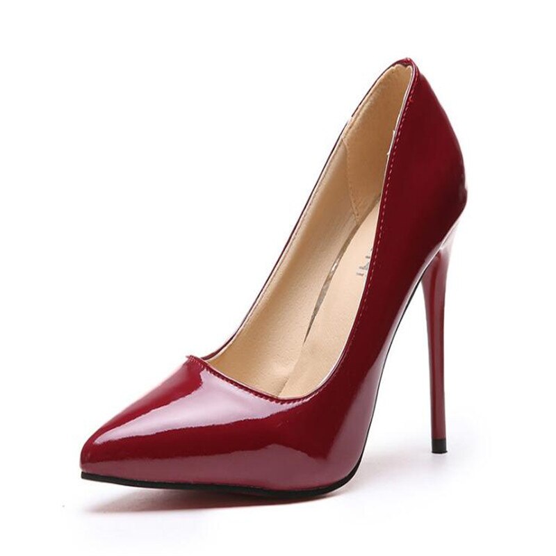 Women Shoes Pointed Toe Pumps Patent Leather